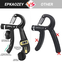 Load image into Gallery viewer, EPKAOZEY Grip Strength Trainer, 2 Pack Hand Grip Strengthener with Adjustable Resistance 11-132Lbs, Forearm strengthener, Non-Slip Hand Gripper for Muscle Building Hand Exercises for Athletes