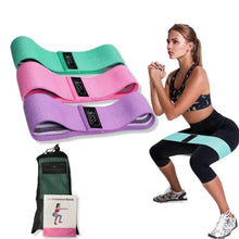 Load image into Gallery viewer, Jan&Niss Resistance Workout Equipment Band for Women - 3 Level Booty Exercise Set for Butt - Glute - Thighs - Legs – Pilates