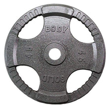 Load image into Gallery viewer, 500lb. Gray Cast Iron Grip Olympic Weight Set with 7ft. Olympic bar and collars - The Home Fitness Corp
