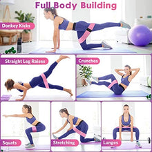 Load image into Gallery viewer, Renoj Resistance Bands , Booty Bands for Women, 3 Levels Exercise Workout Bands for Legs and Butt