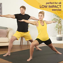 Load image into Gallery viewer, Large Yoga Mat 7'x5'x8mm Extra Thick, Durable, Eco-Friendly, Non-Slip & Odorless Barefoot Exercise and Premium Fitness Home Gym Flooring Mat by ActiveGear - Black