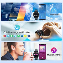 Load image into Gallery viewer, Smart Watch for Men Fitness Tracker: IP68 Waterproof Smartwatch for Android iOS Phone Sport Running Digital Watches with Heart Rate Blood Pressure Sleep Monitor Step Counter 46.5mm Round Touch Screen