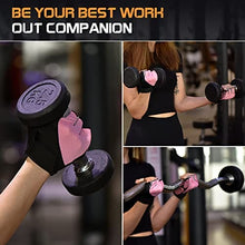 Load image into Gallery viewer, Sunnex Gym Gloves for Women, Workout Gloves Women, Fingerless Gloves for Weightlifting, Lightweight Breathable Fitness Gloves, Sports Gloves for Training Lifting Weight Cycling Climbing Rowing