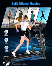 Load image into Gallery viewer, SYTIRY Treadmill with 10" Touchscreen and WiFi Connection, 3D Virtual Sports Scene, 3.25hp Foldable Treadmill, Cardio Exercise Runing Machine for Walking and Running Workout (Carbon Black)