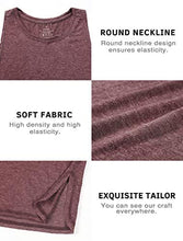 Load image into Gallery viewer, Cosy Pyro Workout Tank Tops for Women Lightweight Running Tanks Basic Gym Tops Sleeveless Athletic Yoga Shirts-4 Pack Black/Light Gray/White/Wine XL