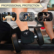 Load image into Gallery viewer, ATERCEL Workout Gloves for Men and Women, Exercise Gloves for Weight Lifting, Cycling, Gym, Training, Breathable and Snug fit (Black, L)