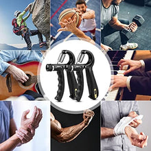 Load image into Gallery viewer, EPKAOZEY Grip Strength Trainer, 2 Pack Hand Grip Strengthener with Adjustable Resistance 11-132Lbs, Forearm strengthener, Non-Slip Hand Gripper for Muscle Building Hand Exercises for Athletes