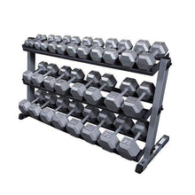 Load image into Gallery viewer, Body-Solid 60" Heavy Duty Dumbbell Rack with 3rd Tier Storage Rack - The Home Fitness Corp
