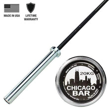Load image into Gallery viewer, Body-Solid Chicago Olympic Bar, Unconditional Warranty Professional Weight Lifting Equipment - The Home Fitness Corp