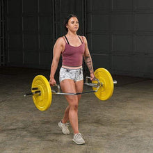 Load image into Gallery viewer, Body-Solid Olympic Shrug Bar with Raised Handles Weight Lifting Core Training - The Home Fitness Corp