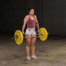 Load image into Gallery viewer, Body-Solid Olympic Shrug Bar with Raised Handles Weight Lifting Core Training - The Home Fitness Corp