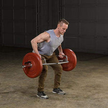 Load image into Gallery viewer, Body-Solid Olympic Shrug Bar with Raised Handles Weight Lifting Core Training - The Home Fitness Corp