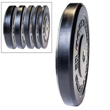 Load image into Gallery viewer, Chicago Extreme Bumper Olympic Plates in 10lb., 15lb., 25lb., 35lb. and 45lb. Weight Plates - The Home Fitness Corp