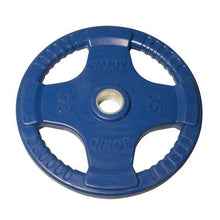 Load image into Gallery viewer, Color Rubber Grip Olympic Weights 2.5lb., 5lb., 10lb., 25lb., 35lb. and 45lb. weight plates - The Home Fitness Corp