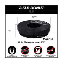Load image into Gallery viewer, PlateMate 1.25lb Magnetic Donut Dumbbell Addon Weight - The Home Fitness Corp