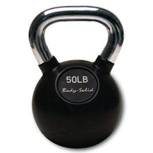 Load image into Gallery viewer, Premium Kettlebells with Chrome Handles 5-80 Pounds Weights Kettle Bell Training - The Home Fitness Corp