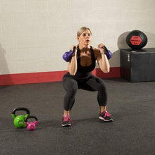 Load image into Gallery viewer, Vinyl Dipped Kettlebell Sets Color Coded Weight Sets 5-50 Pounds - The Home Fitness Corp