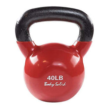 Load image into Gallery viewer, Vinyl Dipped Kettlebells Color Coded Individual Weights 5-50 Pounds - The Home Fitness Corp