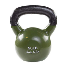 Load image into Gallery viewer, Vinyl Dipped Kettlebells Color Coded Individual Weights 5-50 Pounds - The Home Fitness Corp