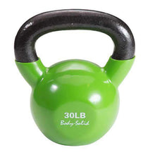 Load image into Gallery viewer, Vinyl Dipped Kettlebells Color Coded Individual Weights 5-50 Pounds - The Home Fitness Corp