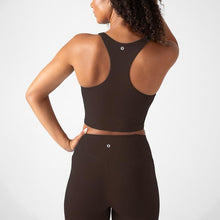 Load image into Gallery viewer, YITTY Active Women's UltraLuxe Built-in Bra Tank Top, Athleisure, 4-Way-Stretch, Cacao
