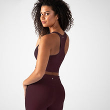 Load image into Gallery viewer, YITTY Active Women's UltraLuxe Built-in Bra Tank Top, Athleisure, 4-Way-Stretch, Burgundy
