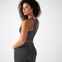 Load image into Gallery viewer, YITTY Active Women's UltraLuxe Built-in Bra Tank Top, Athleisure, 4-Way-Stretch, Onyx
