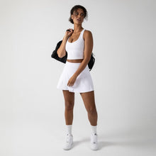Load image into Gallery viewer, YITTY Active Women's UltraLuxe Built-in Bra Tank Top, Athleisure, 4-Way-Stretch, True White,
