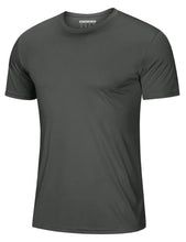 Load image into Gallery viewer, Mens Running Shirts Short Sleeve T-Shirt UPF 50+ Moisture Wicking Hiking Shirts Dry Fit Tee Shirts Outdoor Shirts for Men Dark
