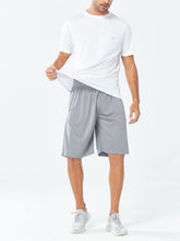 Load image into Gallery viewer, NORTHYARD Men's 10" Athletic Shorts – Quick-Dry Mesh Gym &amp; Basketball Training Shorts in Light Grey
