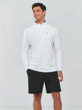 Load image into Gallery viewer, NORTHYARD Men's Quarter Zip Pullover – Long Sleeve Moisture-Wicking Running Shirt with UPF 50+ in White

