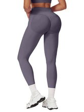 Load image into Gallery viewer, Impact Leggings for Women Seamless Workout Yoga Pants Hidden Scrunch Butt Tummy Control Gym Leggings Mid Low Waist 25" Truffle XS

