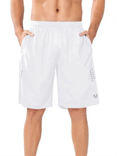 Load image into Gallery viewer, NORTHYARD Men's 10" Athletic Shorts – Quick-Dry Mesh Gym &amp; Basketball Training Shorts in White
