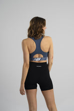 Load image into Gallery viewer, New Balance Womens Seamless Wirefree, Racerback Sports Bra with Removable Pads, Bottom Band with Logo, Peony Glow
