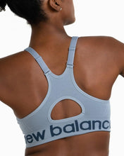 Load image into Gallery viewer, New Balance Seamless Cami Sports Bra, Adjustable Straps with Keyhole Breathability, Electric Blue
