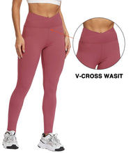 Load image into Gallery viewer, Natural Feelings Buttercloud Cross Waist Leggings for Women High Waist Cross Leggings Yoga Workout PantsTight
