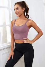 Load image into Gallery viewer, Everrysea Longline Sports Bra for Women Padded Workout Tank Tops Built in Bras Strappy Yoga Corp Top Camisole
