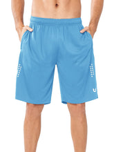 Load image into Gallery viewer, NORTHYARD Men's 10" Athletic Shorts – Quick-Dry Mesh Gym &amp; Basketball Training Shorts in Sky Blue
