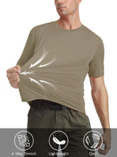 Load image into Gallery viewer, MAGCOMSEN Men's Summer UPF 50 Crew Neck Lightweight Short Sleeve Rash Guard Quick Dry Shirts
