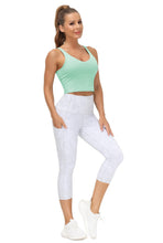 Load image into Gallery viewer, Women’s Longline Sports Bra Wirefree Padded Medium Support Yoga Bras Gym Running Workout Tank Tops(Mint Green)
