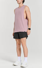 Load image into Gallery viewer, Project Titan Men's Drop Arm Tank Top – Cut Off Sleeveless Gym Shirt for Weightlifting &amp; Training in Ash Pink
