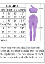 Load image into Gallery viewer, Purple Two Piece Women's Workout Outfits (2Pce Set)
