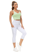 Load image into Gallery viewer, Women’s Longline Sports Bra Wirefree Padded Medium Support Yoga Bras Gym Running Workout Tank Tops(Pale Green)
