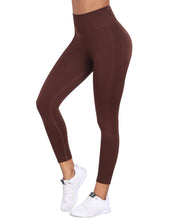 Load image into Gallery viewer, NORMOV Seamless Workout Butt Lifting Leggings - Booty Scrunch Gym Leggings for Women(Coffee,S)
