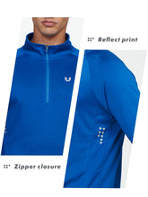 Load image into Gallery viewer, NORTHYARD Men's Quarter Zip Pullover – Long Sleeve Moisture-Wicking Running Shirt with UPF 50+ in Royal Blue
