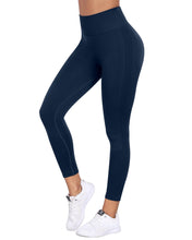 Load image into Gallery viewer, NORMOV Seamless Workout Butt Lifting Leggings - Booty Scrunch Gym Leggings for Women(Navy,L)
