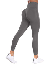 Load image into Gallery viewer, NORMOV Seamless Workout Butt Lifting Leggings - Booty Scrunch Gym Leggings for Women(Dark Grey,S)
