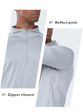 Load image into Gallery viewer, NORTHYARD Men's Short Sleeve Workout Gym Shirt – Quick Dry Athletic T-Shirt | Light Grey
