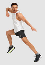 Load image into Gallery viewer, G Gradual Men's 5" Running Shorts with Zip Pockets – Quick-Dry Gym &amp; Athletic Workout Shorts in Black
