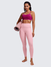 Load image into Gallery viewer, CRZ YOGA Butterluxe Womens Y Back Sports Bra - Padded Racerback Low Impact Spaghetti Thin Strap Workout Yoga Top Magenta Purple
